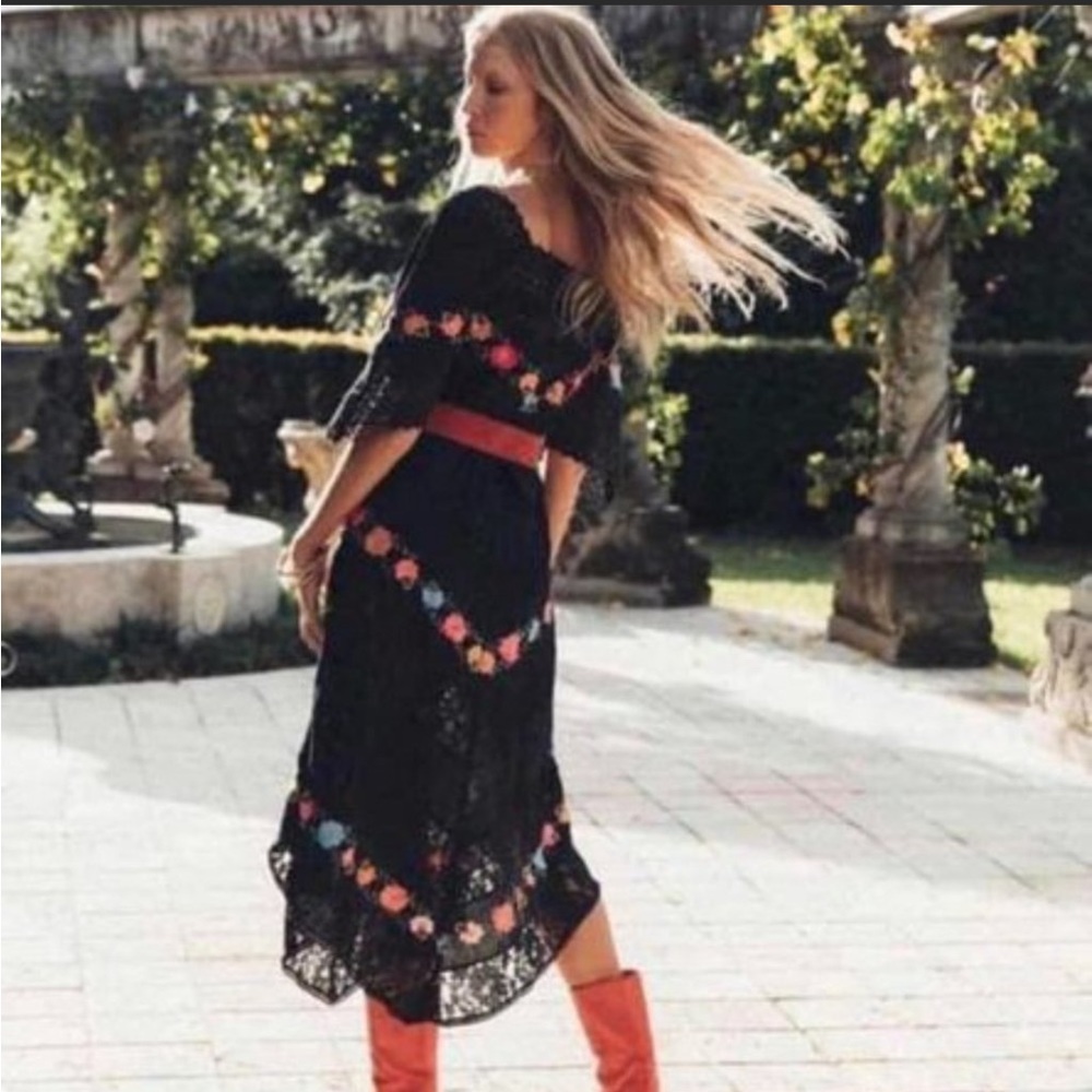 🌼CU embroidered dress XL